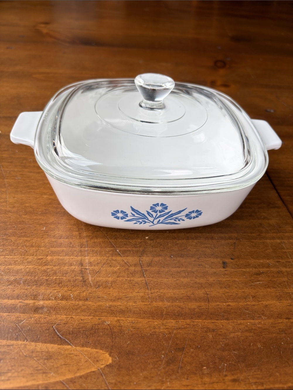 Corningware Casserole Dish P-1-B & Glass Lid 1 Qt Blue Cornflower